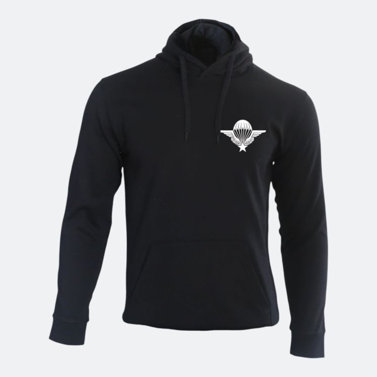 Sweat-shirt Parachutiste Français Noir
