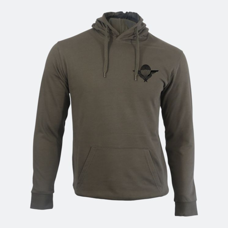 Sweat-shirt Parachutiste Français Kaki