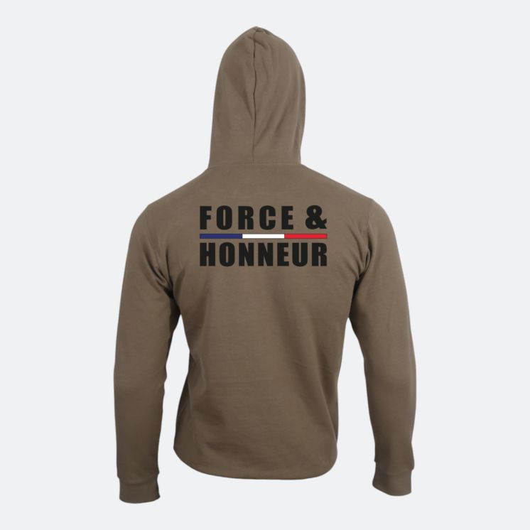 Sweat-shirt Force & Honneur Moka