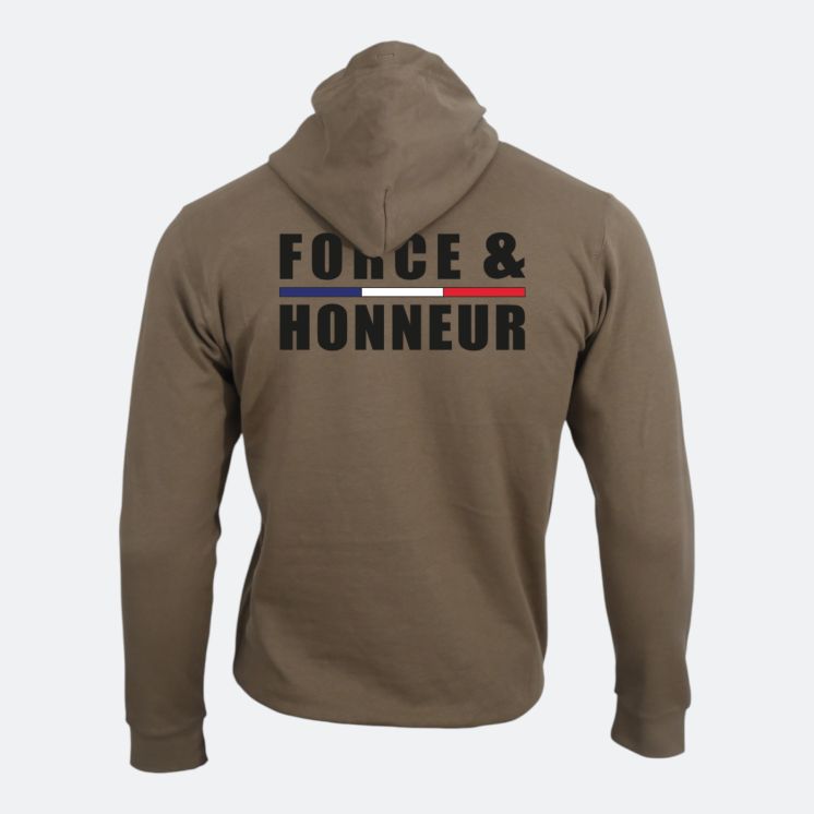 Sweat-shirt Force & Honneur Moka