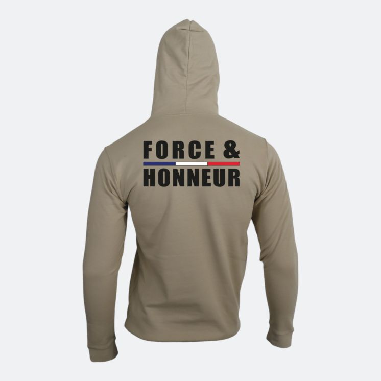 Sweat-shirt Force & Honneur Light Sand