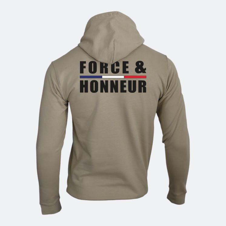Sweat-shirt Force & Honneur Light Sand