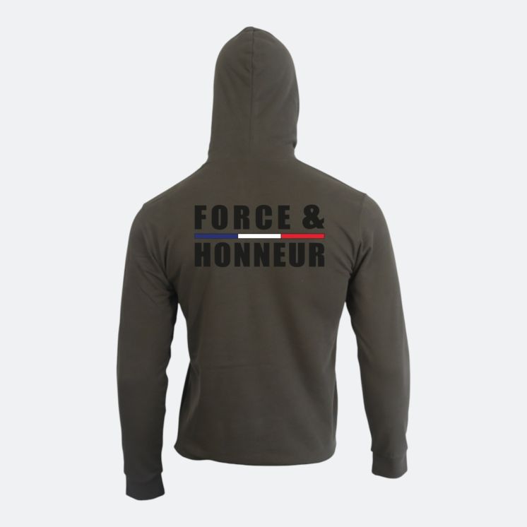 Sweat-shirt Force & Honneur Kaki