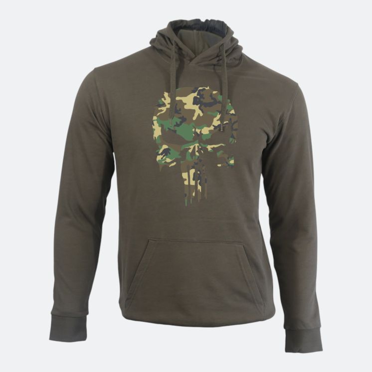 Sweat-shirt Punisher Camo Kaki