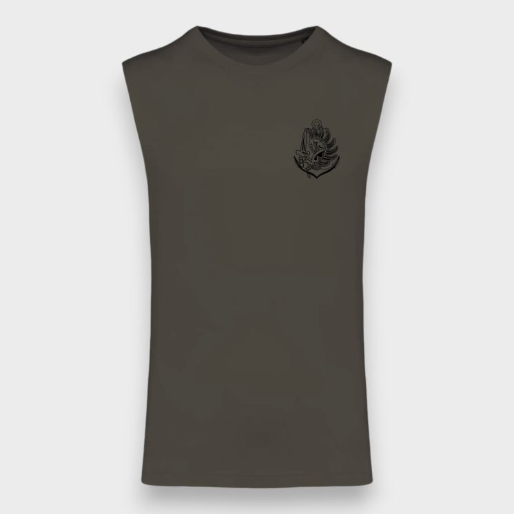 T-shirt sans manche Colo Dark kakhi