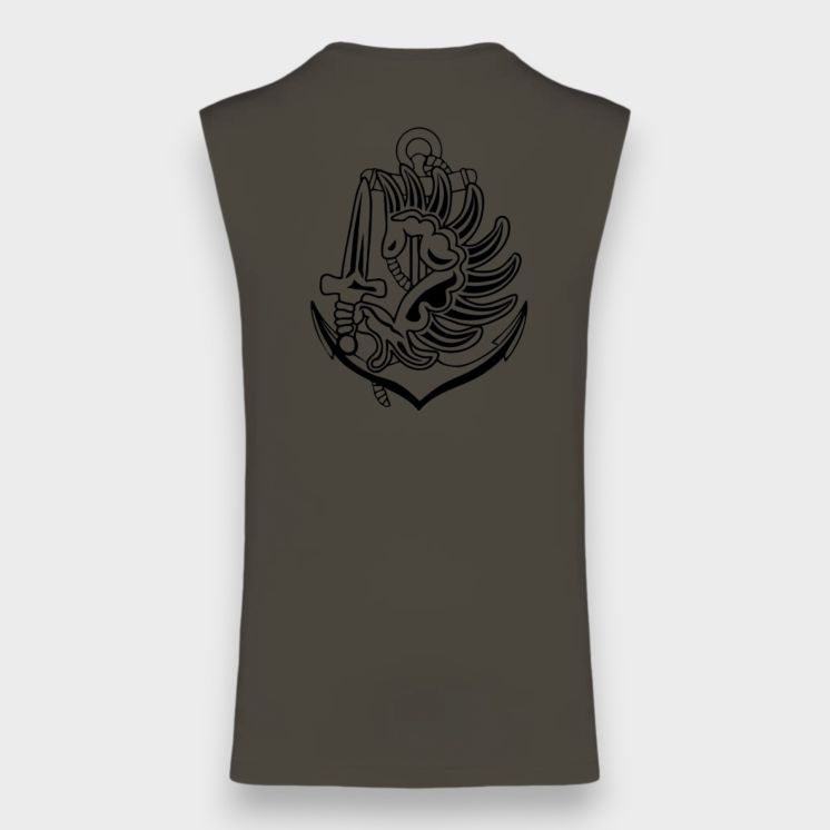 T-shirt sans manche Colo Dark kakhi