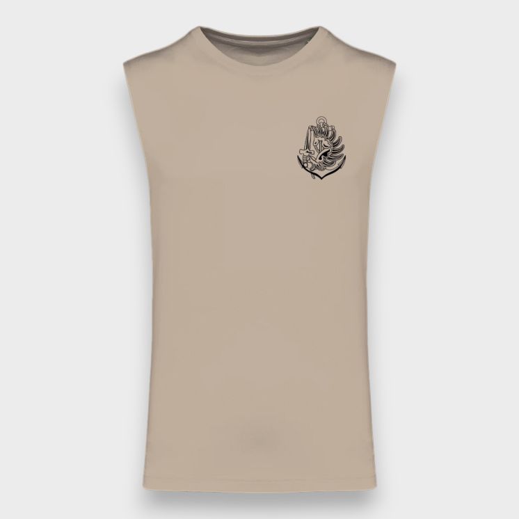 Tee-shirt sans manche Colo Light sand