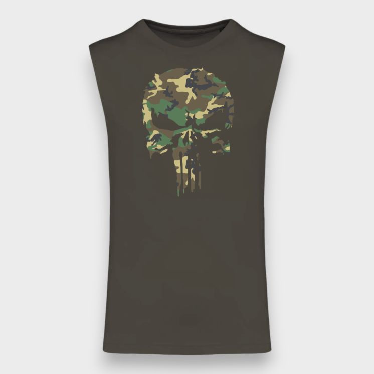 Tee-shirt sans manche Punisher Camo Dark kakhi