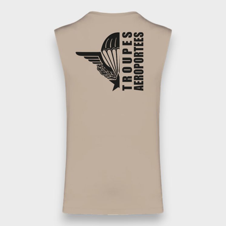 Tee-shirt sans manche Para design Light sand