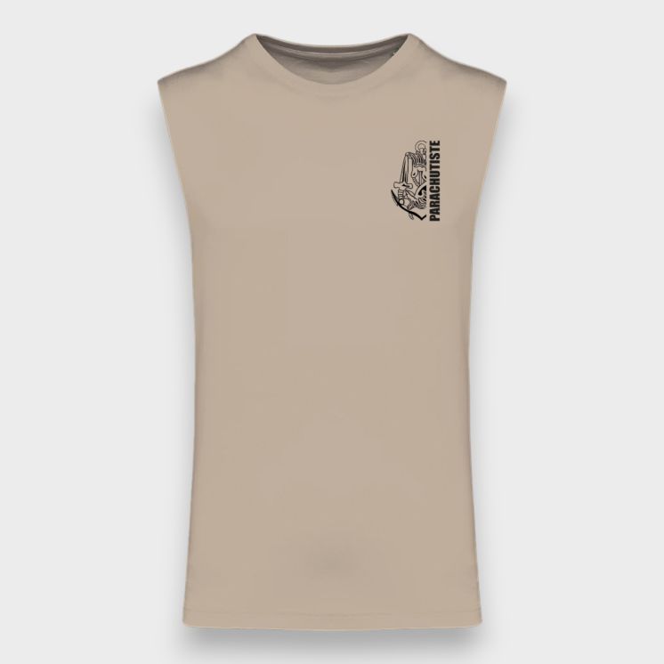 Tee-shirt sans manche Colo design Light sand