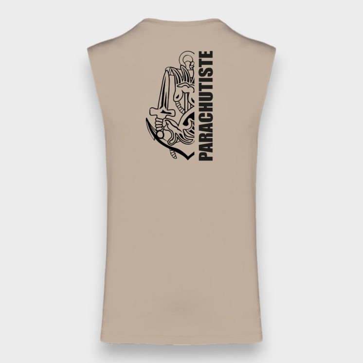 Tee-shirt sans manche Colo design Light sand