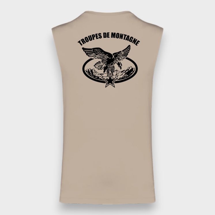 T-shirt sans manche Montagne Light sand