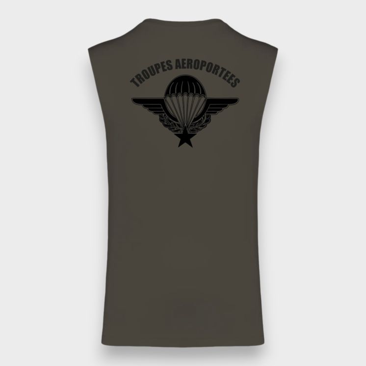 T-shirt sans manche Para Dark kakhi