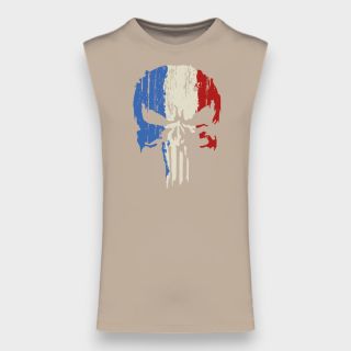 T-shirt sans manche Punisher France Light sand