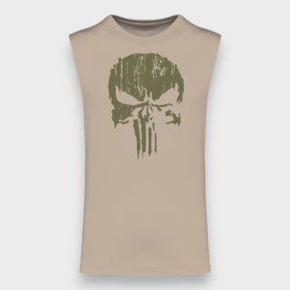 T-shirt sans manche Punisher Kakhi Light sand