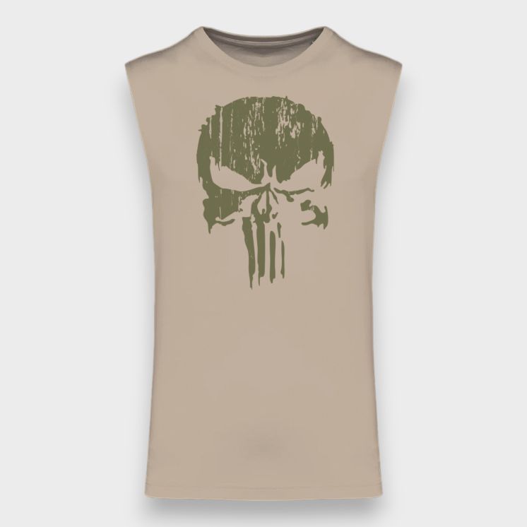 Tee-shirt sans manche Punisher Kakhi Light sand