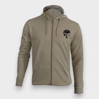 Sweat-shirt zippé Punisher NoirLight sand
