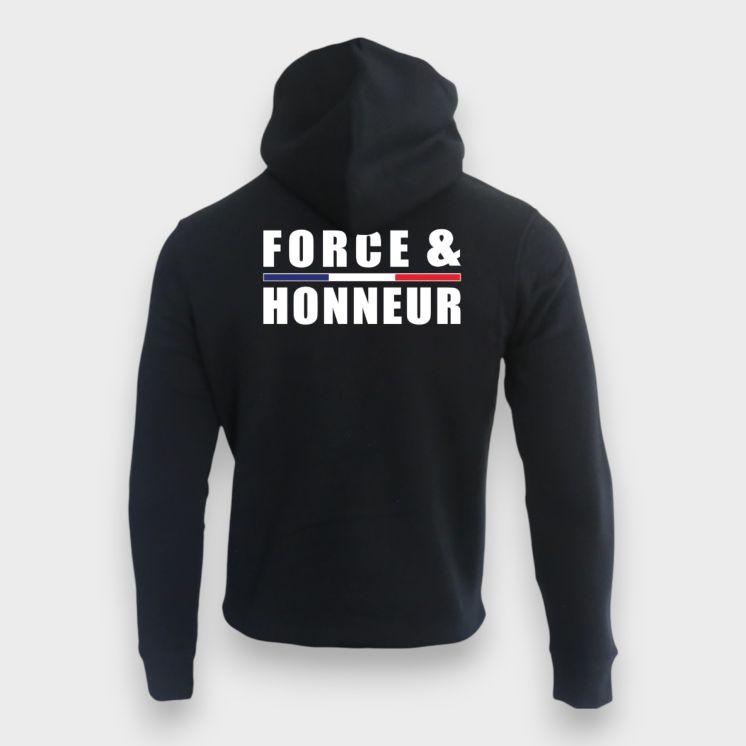 Sweat-shirt 350g Force & HonneurNoir