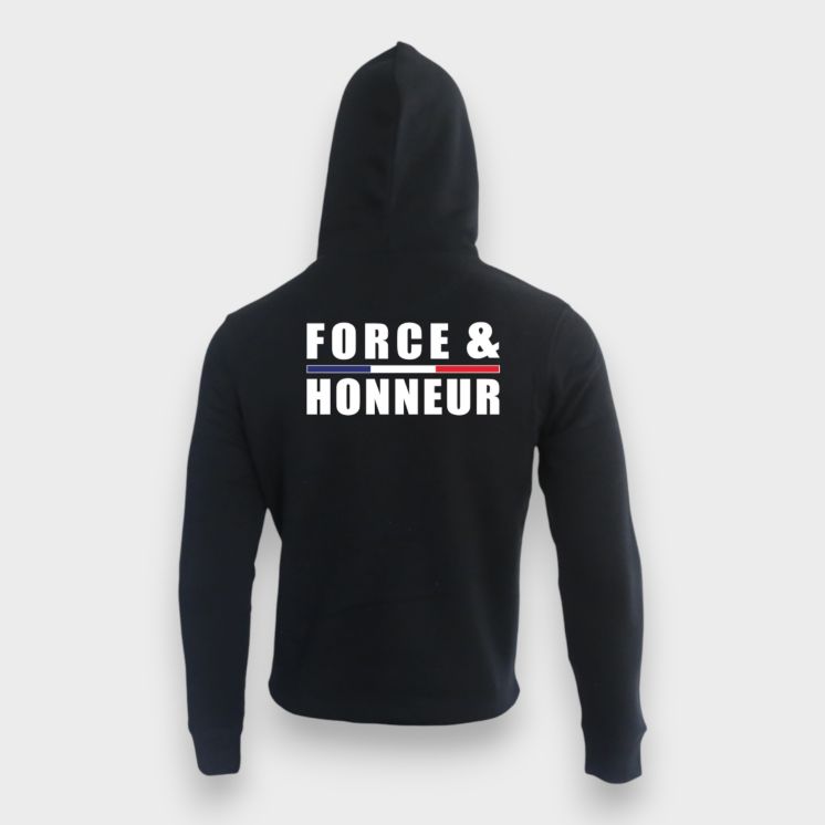 Sweat-shirt 350g Force & HonneurNoir