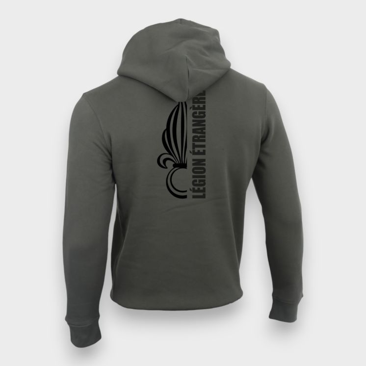 Sweat-shirt 350g Légion Etrangère Design Organic Kakhi