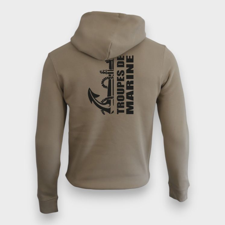 Sweat-shirt 350g Troupes de Marine Design Wet Sand