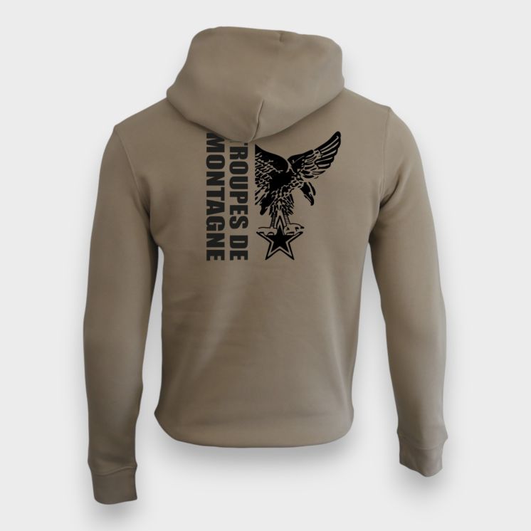 Sweat-shirt 350g Troupes de montagne Design Wet Sand
