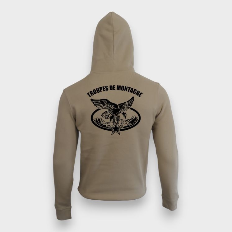 Sweat-shirt 350g Troupes de Montagne Wet Sand