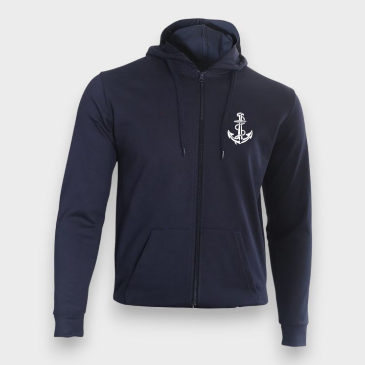 Sweat-shirt zippé Troupes de Marine France Marine