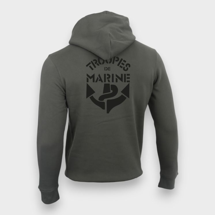 Sweat-shirt 350g Troupes de MarineOrganic Kakhi