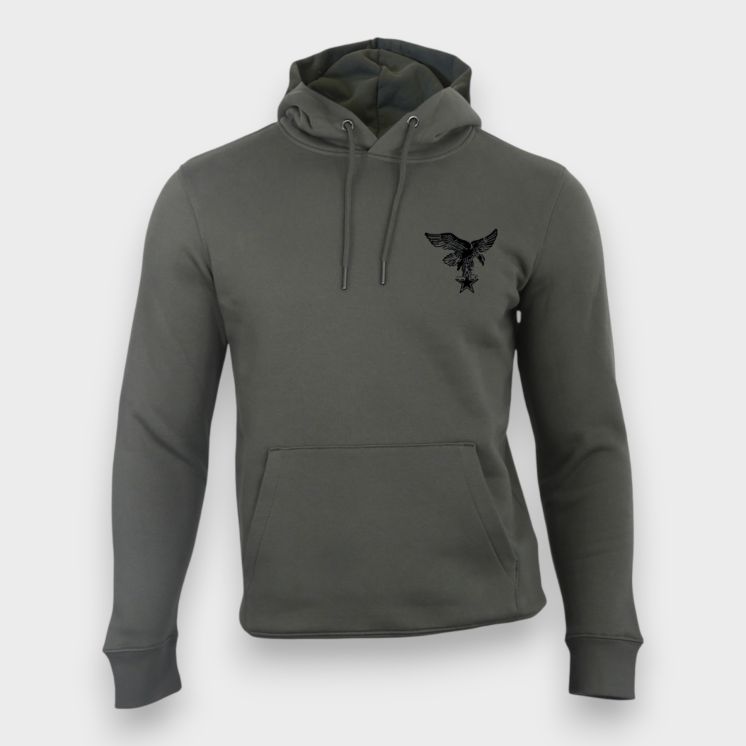 Sweat-shirt 350g Troupes de Montagne Française Organic Kakhi