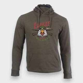 Sweat-shirt Eagle never forget Kaki