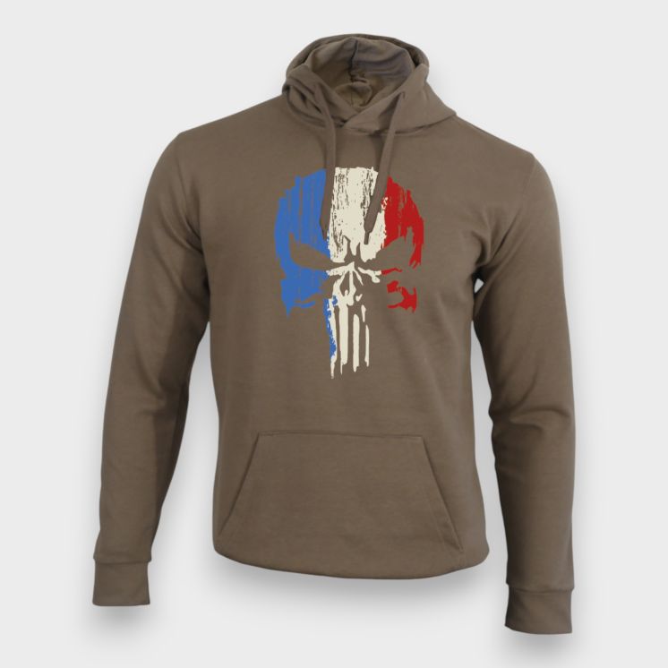 Sweat-shirt Punisher France Moka