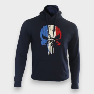 Sweat-shirt Punisher France Marine