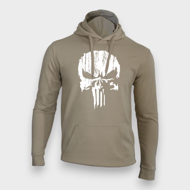 Sweat-shirt Punisher Blanc Light Sand
