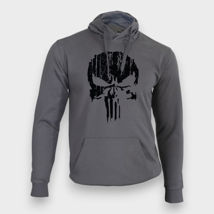 Sweat-shirt Punisher Noir Gris
