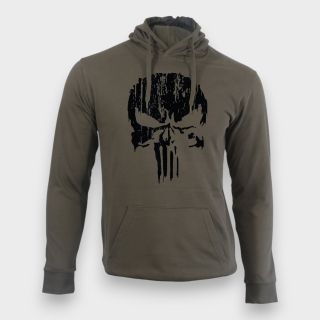 Sweat-shirt Punisher Noir Kaki