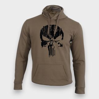 Sweat-shirt Punisher Noir Moka
