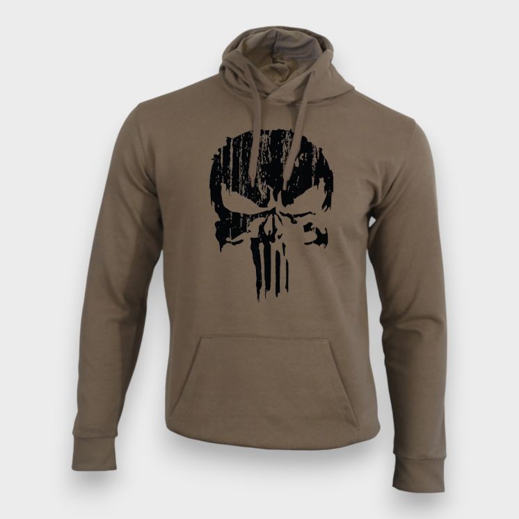 Sweat-shirt Punisher Noir Moka