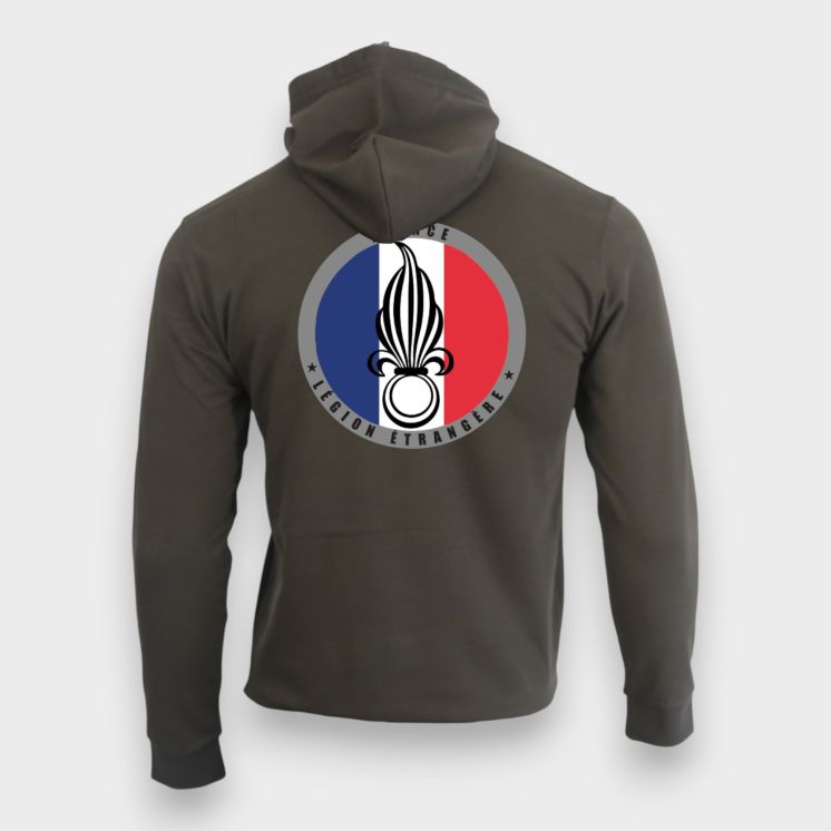 Sweat-shirt Légion Etrangère France Kaki