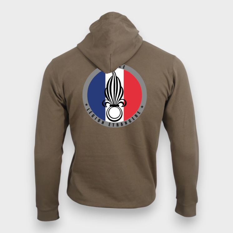 Sweat-shirt Légion Etrangère France Moka