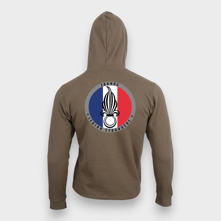 Sweat-shirt Légion Etrangère France Moka