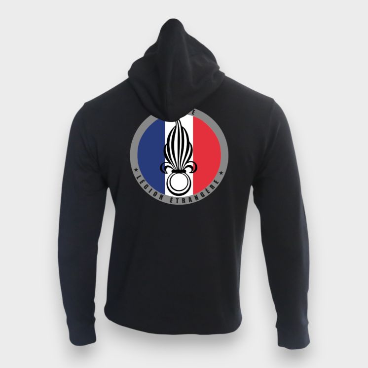 Sweat-shirt Légion Etrangère France Noir