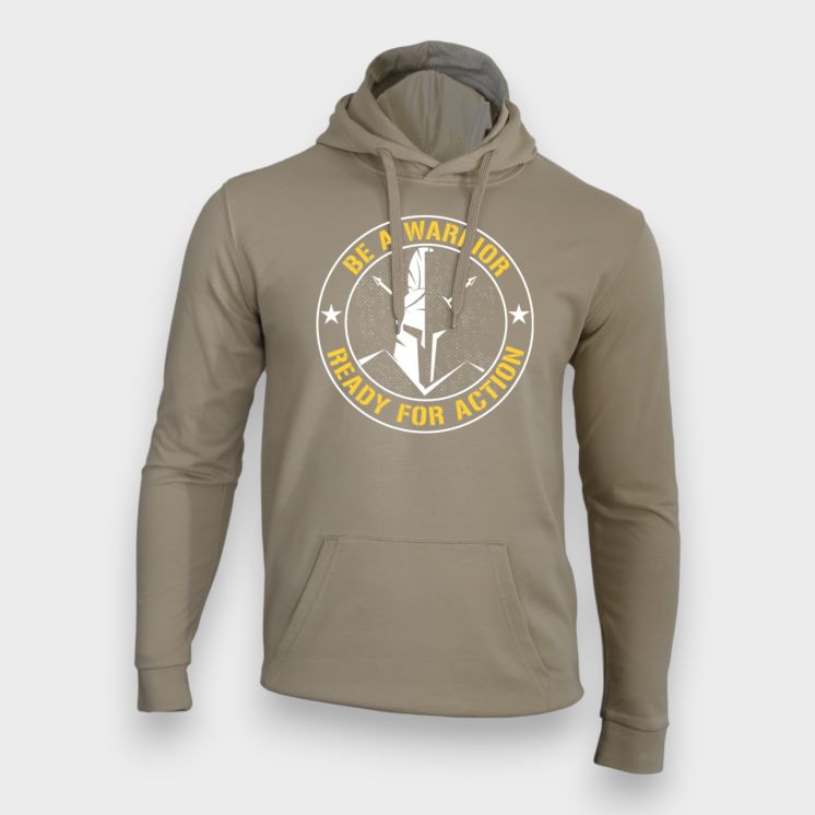 Sweat-shirt Be a warrior Light Sand