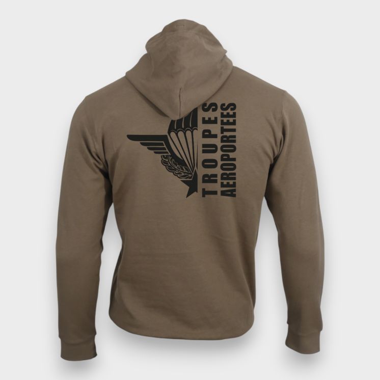 Sweat-shirt Troupes Aéroportées design Moka