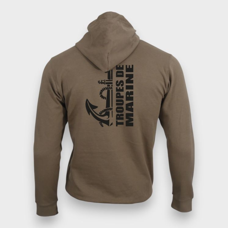 Sweat-shirt Troupes de Marine design Moka