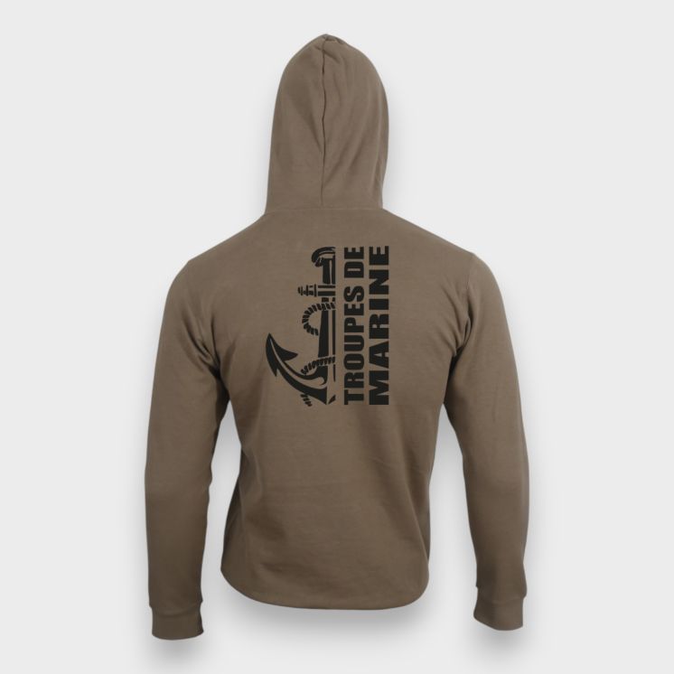 Sweat-shirt Troupes de Marine design Moka