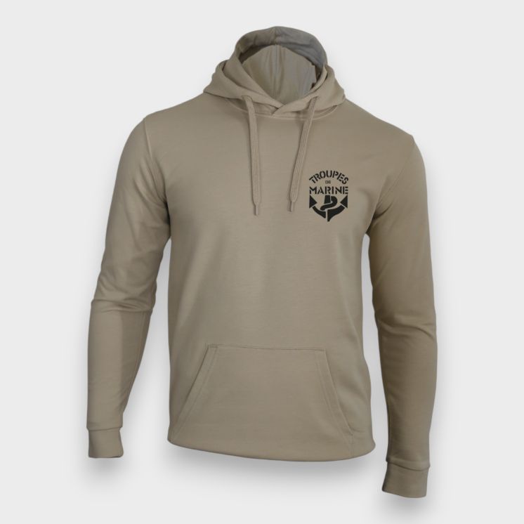 Sweat-shirt Troupes de Marine Light Sand