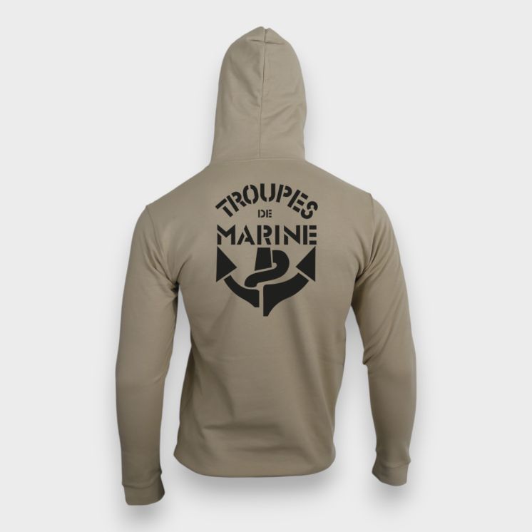 Sweat-shirt Troupes de Marine Light Sand