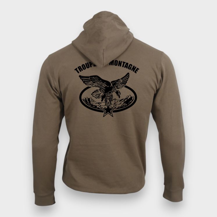 Sweat-shirt Troupes de Montagne Moka