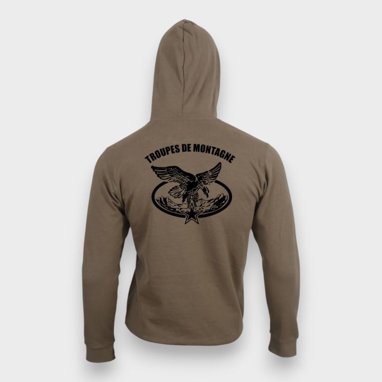 Sweat-shirt Troupes de Montagne Moka